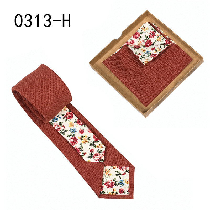 Floral Cotton Tie