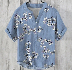 Printed V-Neck