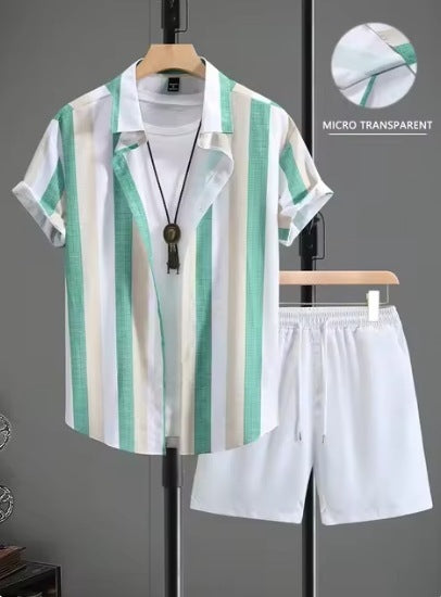 Lapel Shirt Set