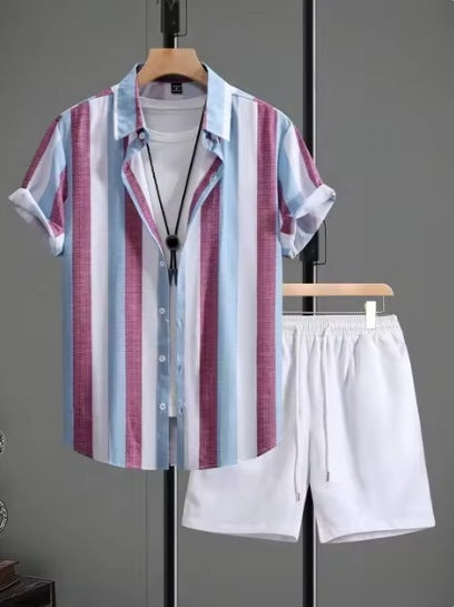 Lapel Shirt Set