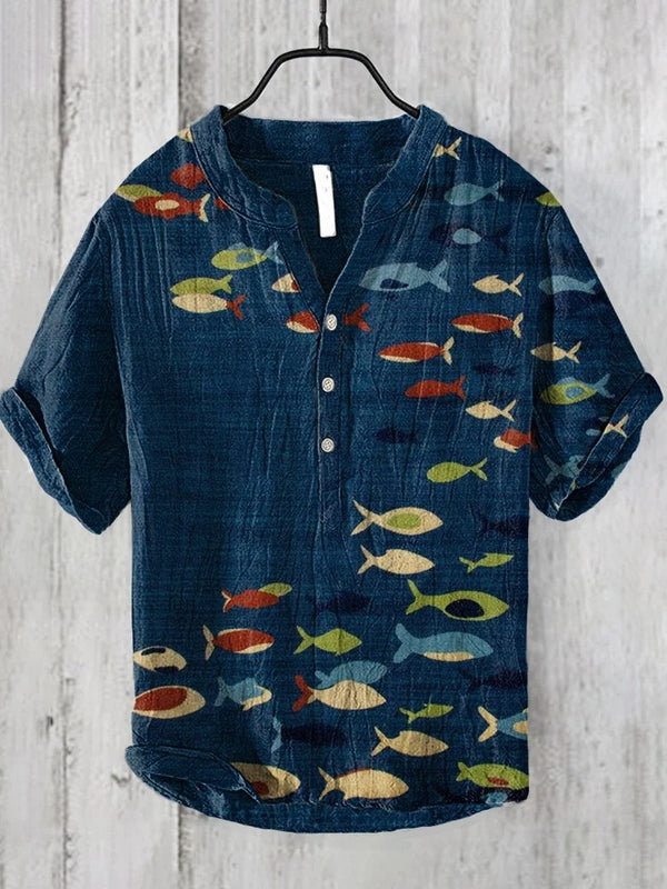 Printed V-Neck