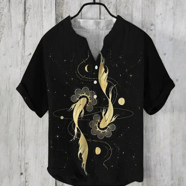 Printed V-Neck