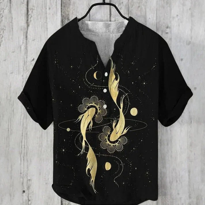 Printed V-Neck