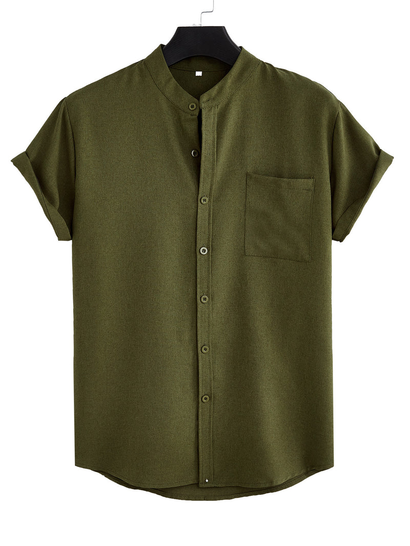 Solid Pocket Shirt