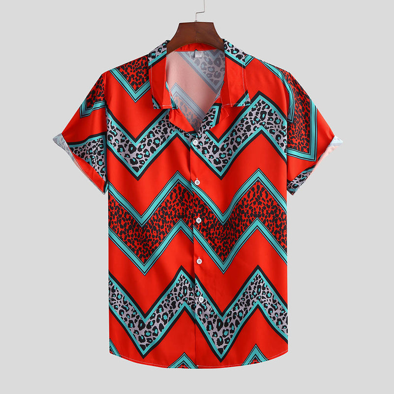printed short-sleeved shirt