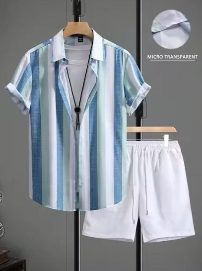 Lapel Shirt Set