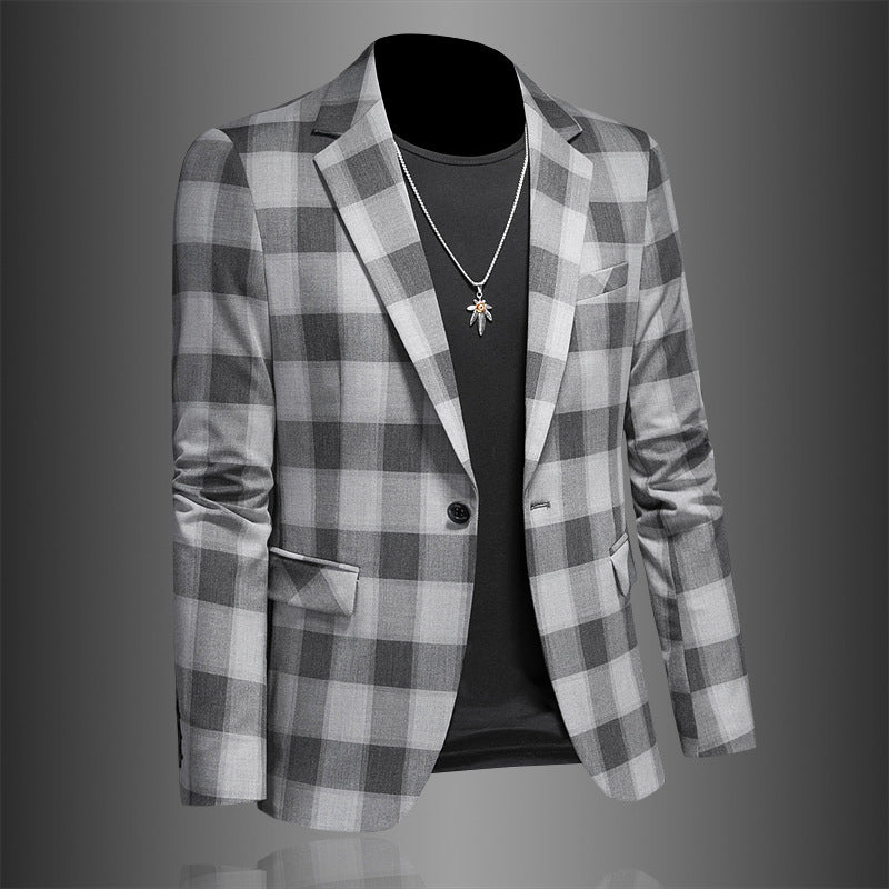 Plaid Slim Jacket