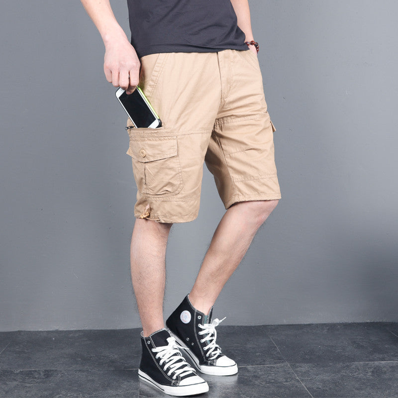 Zipper Cargo Shorts