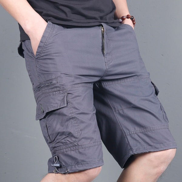 Zipper Cargo Shorts