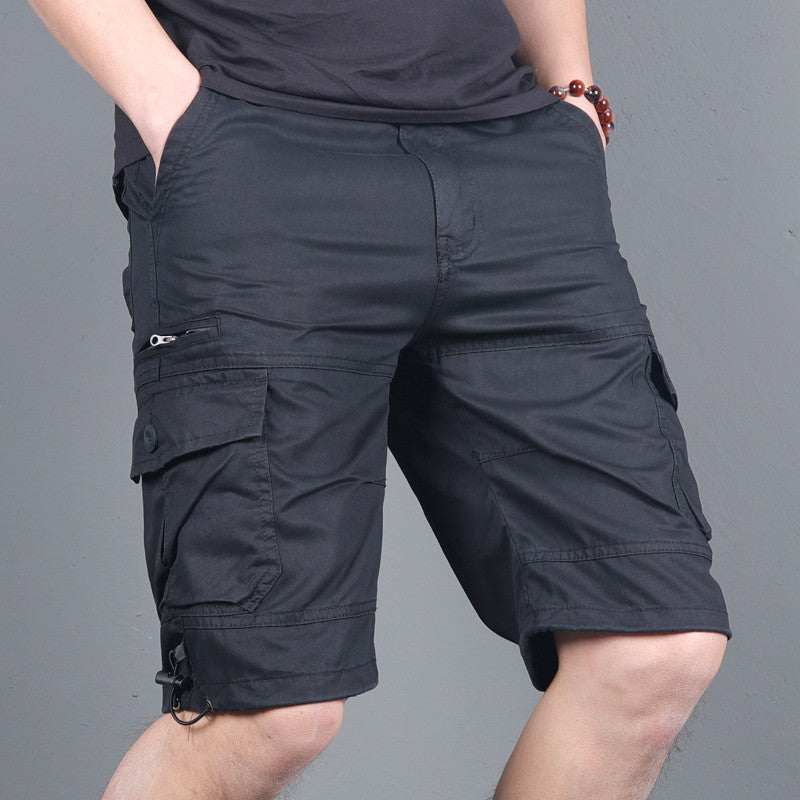 Zipper Cargo Shorts