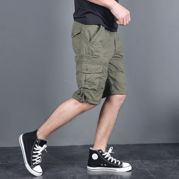 Zipper Cargo Shorts