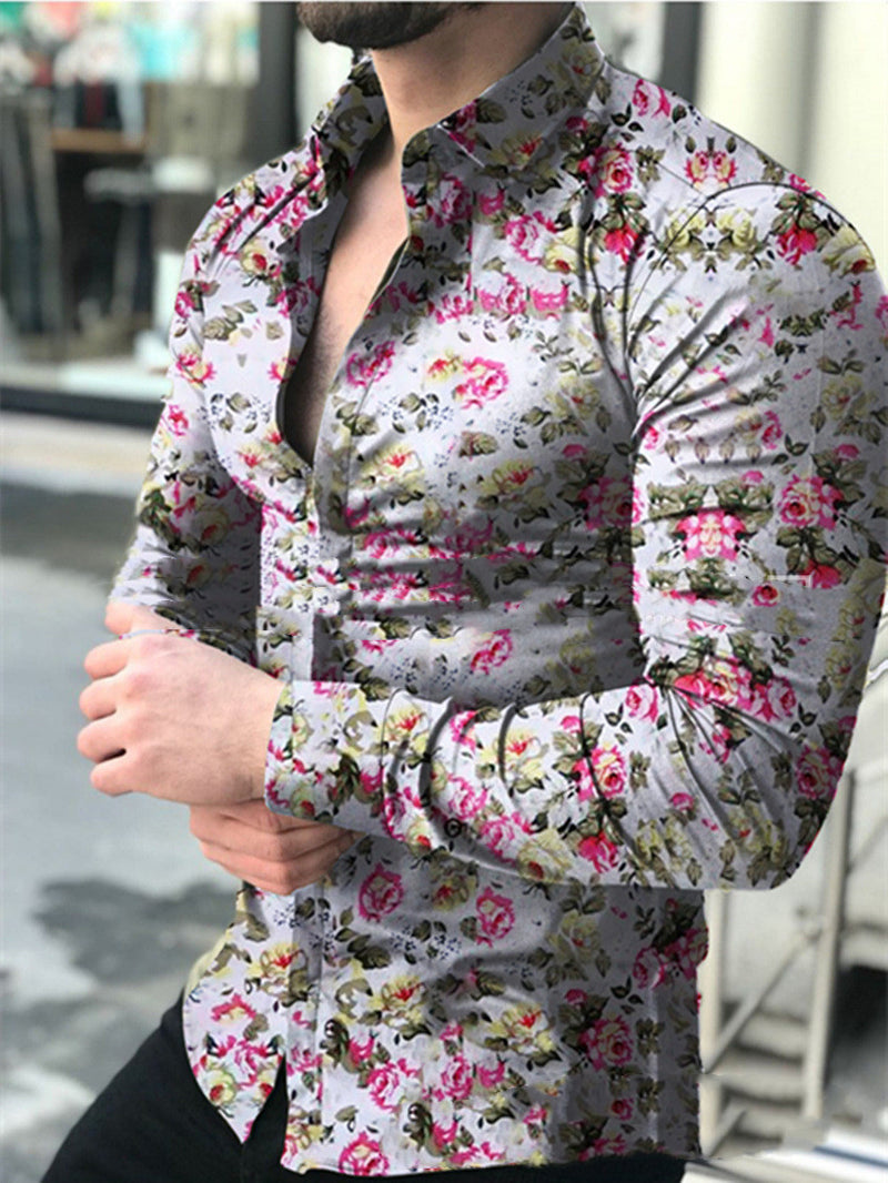 Printed Flower Shirt
