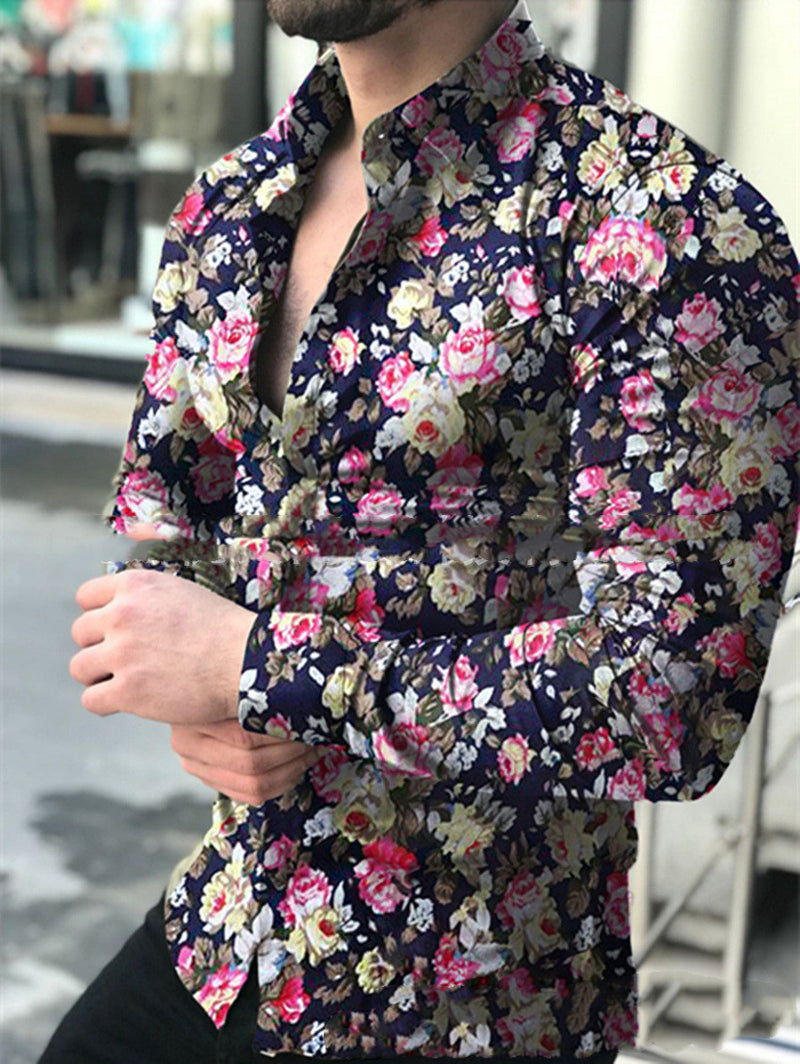 Printed Flower Shirt