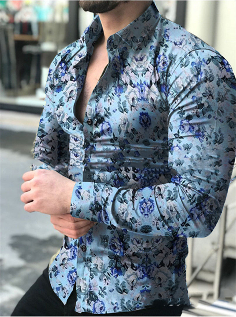 Printed Flower Shirt
