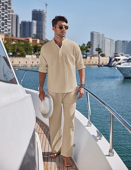 Solid Cotton Suit