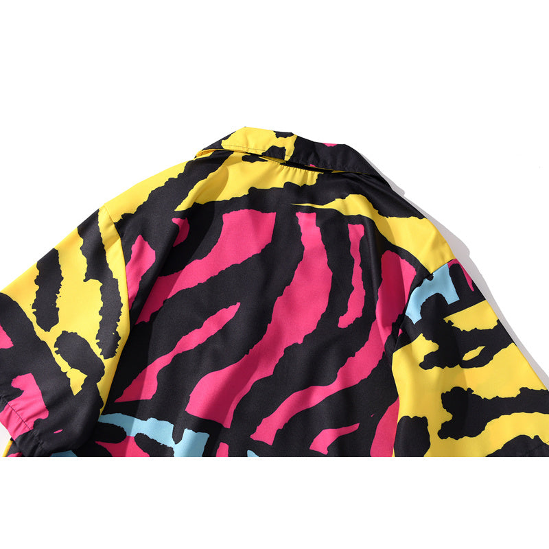 Colorblock  beach short sleeve