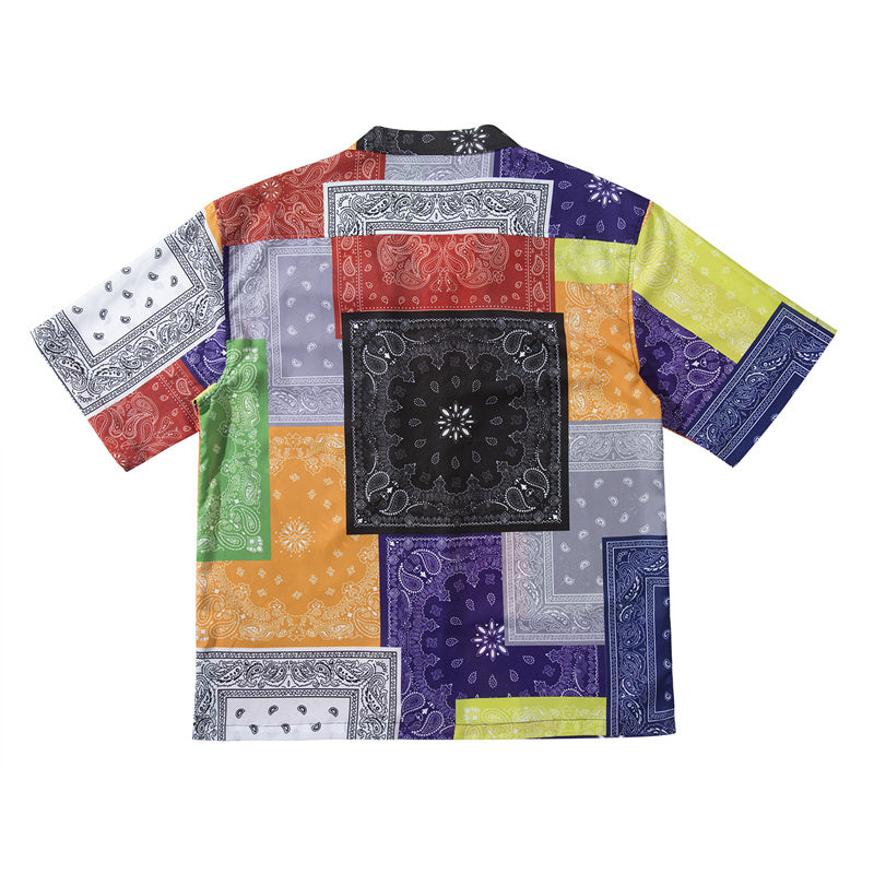 Cashew Flower Short Sleeve Shirt