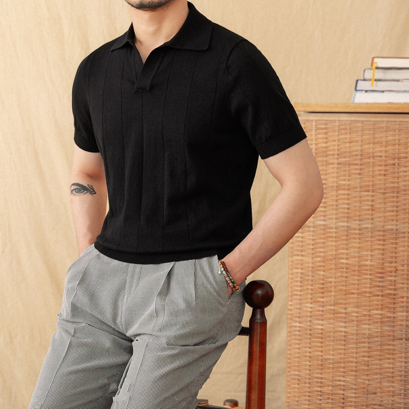 Striped Cotton Polo
