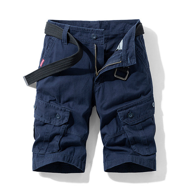 Solid Cargo Shorts