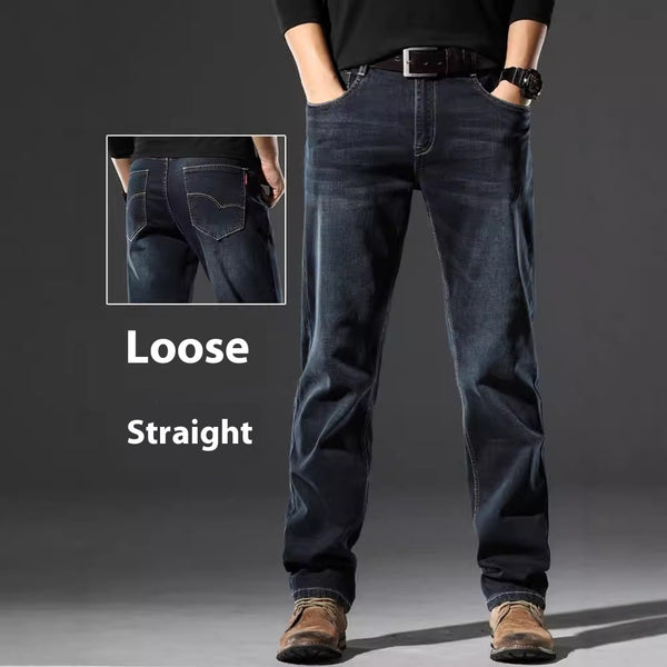 Elastic Loose Fit Jeans