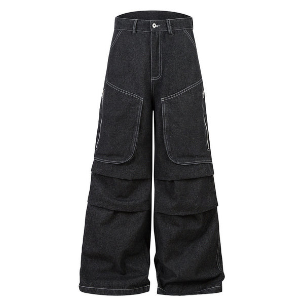 Pleated Work Denim