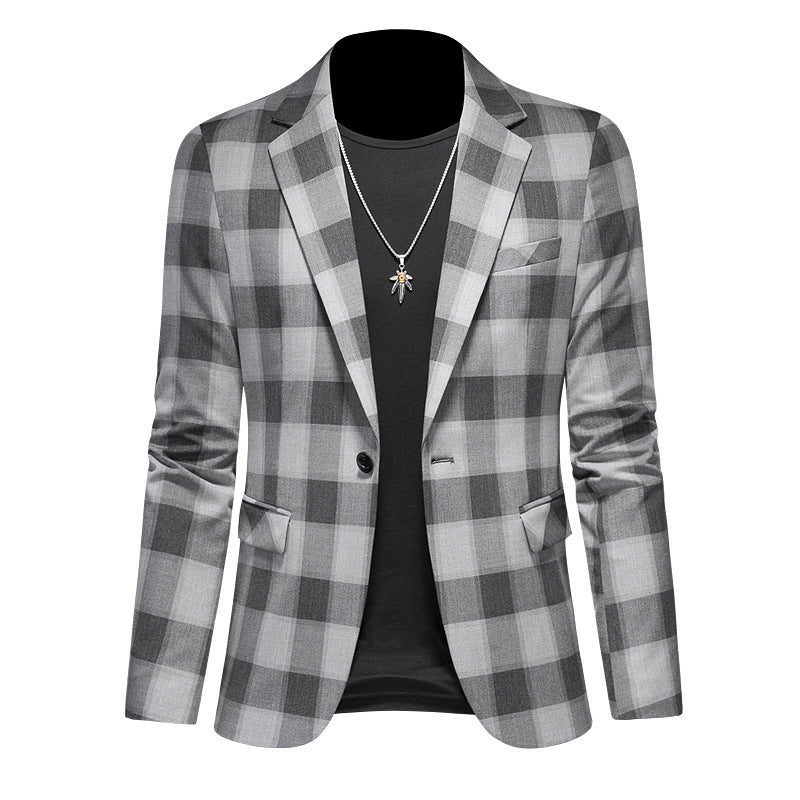 Plaid Slim Jacket