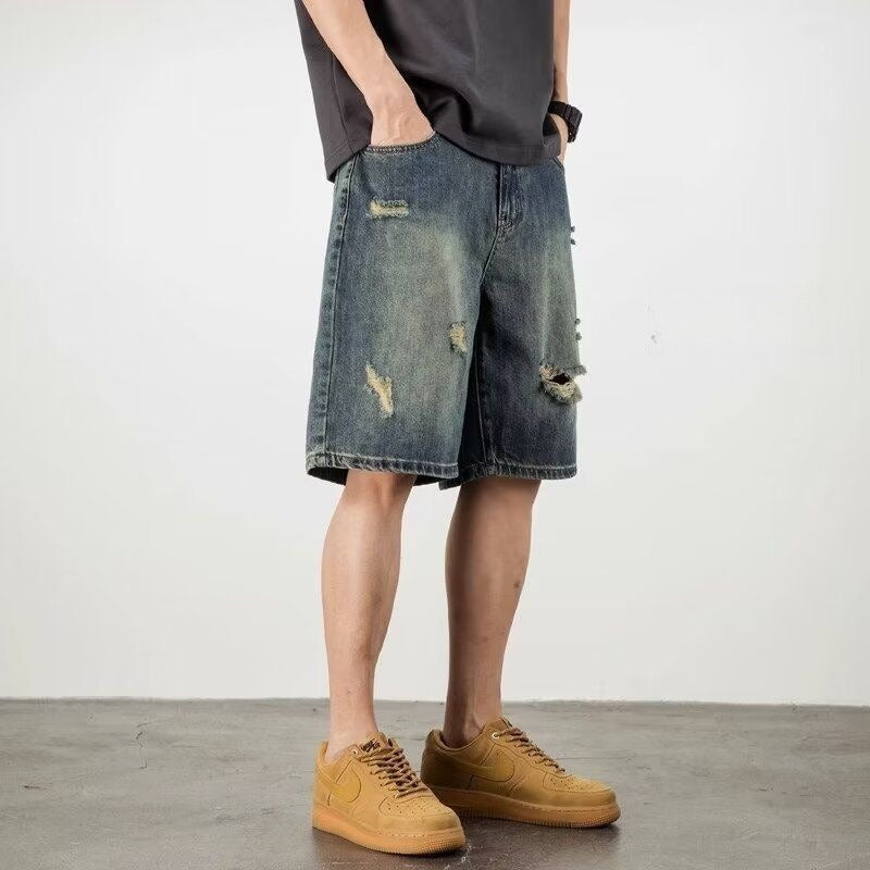 Loose Denim Shorts