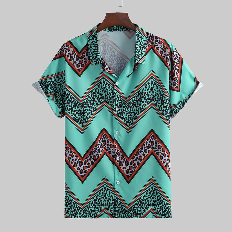 printed short-sleeved shirt