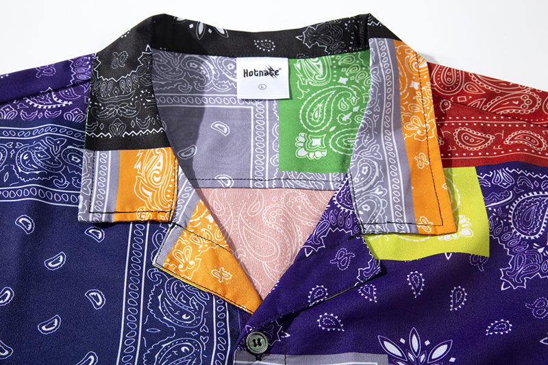 Cashew Flower Short Sleeve Shirt