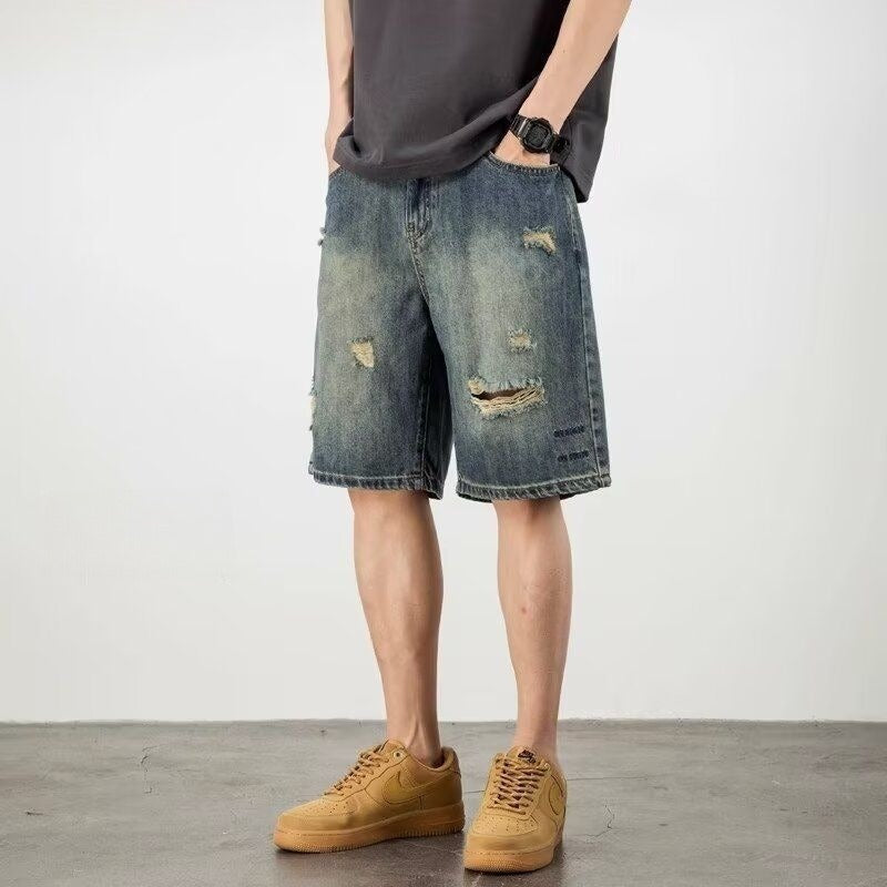 Loose Denim Shorts