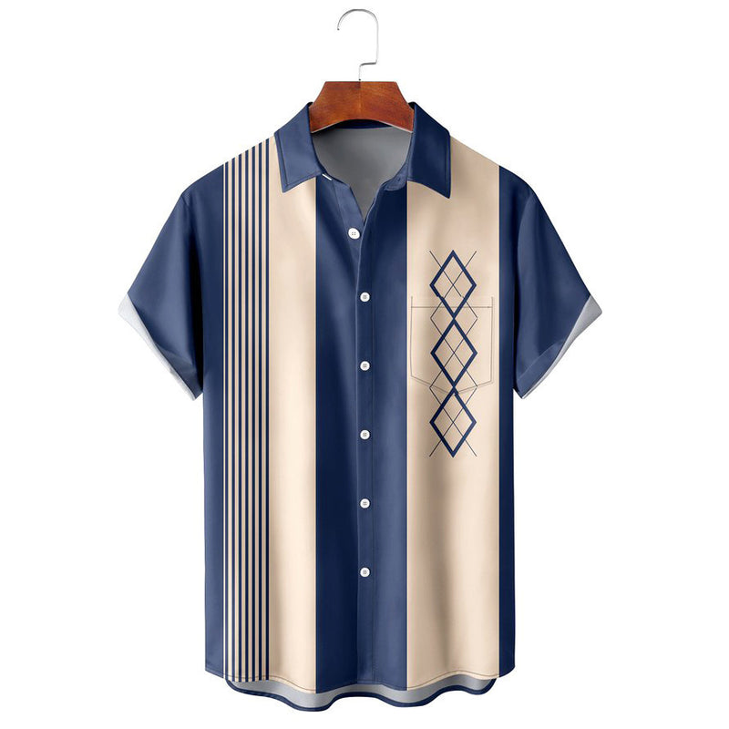 Chemise à rayures pour homme