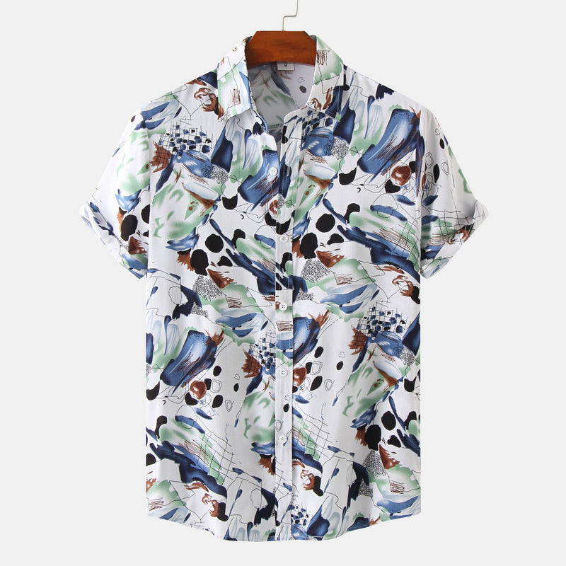 Floral Lapel Shirt