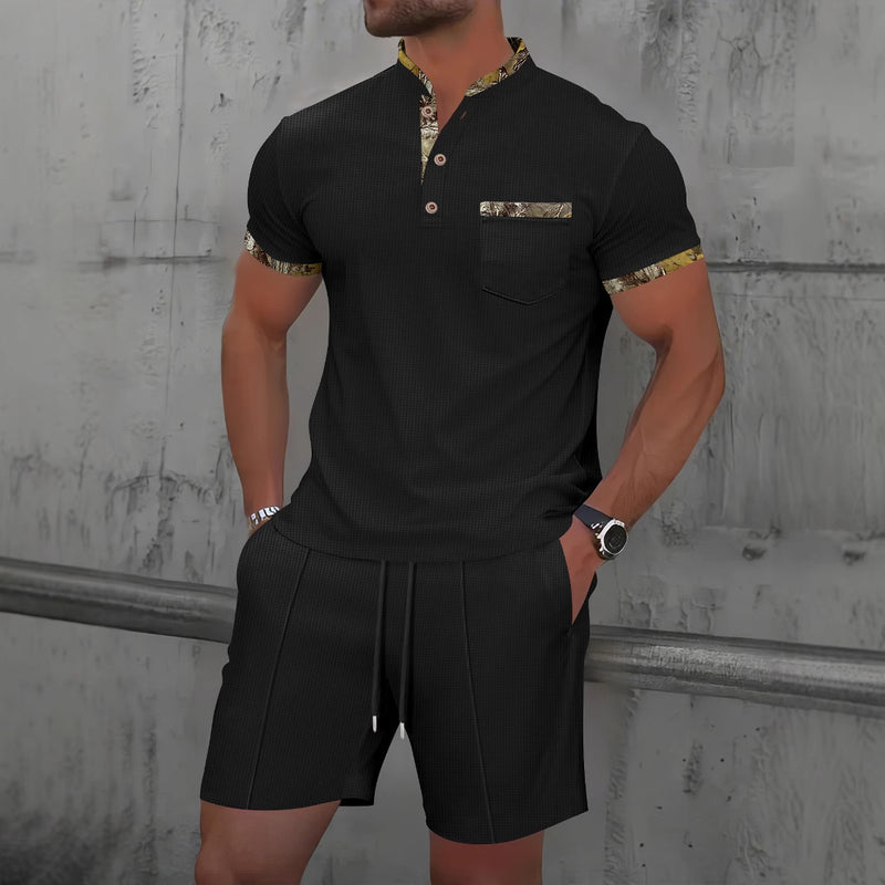 Waffle Polo Suit