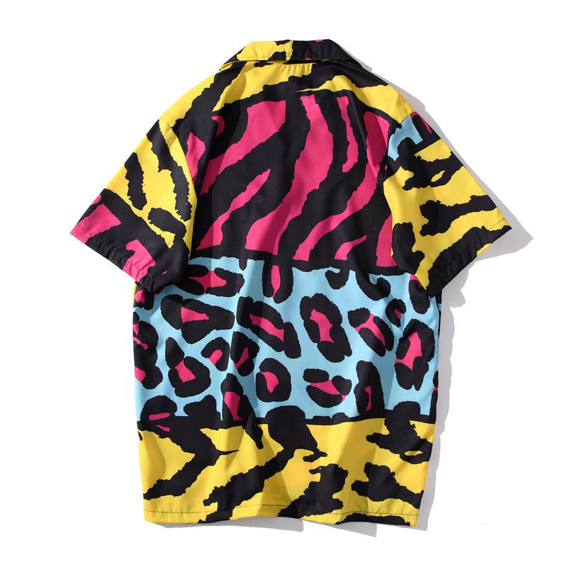 Colorblock  beach short sleeve