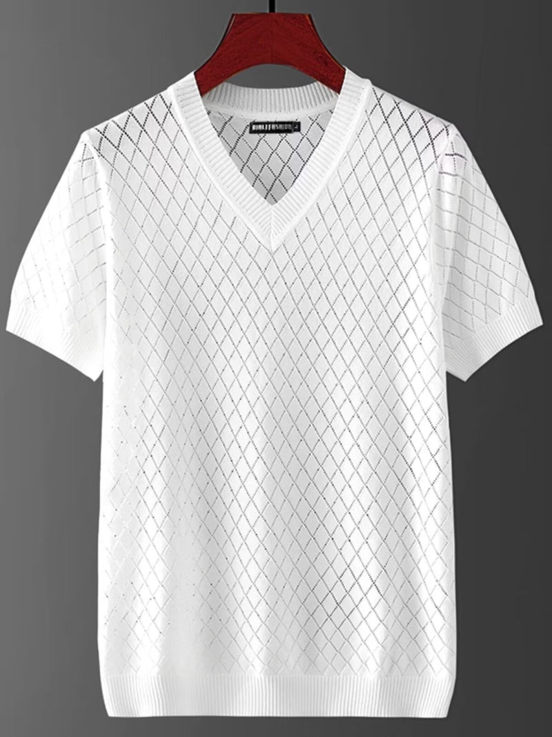 Ice Silk V-neck Tee