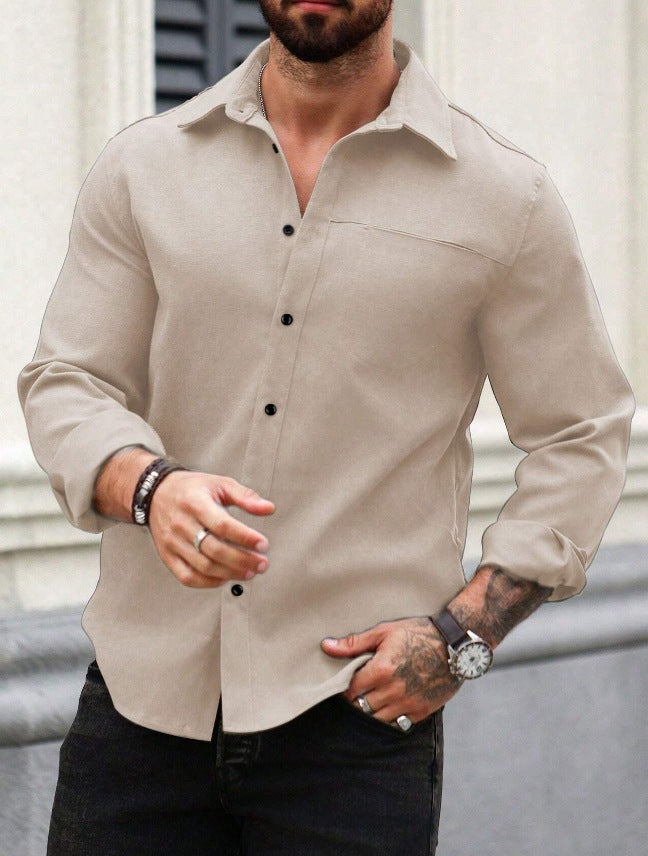 Solid Pocket Shirt