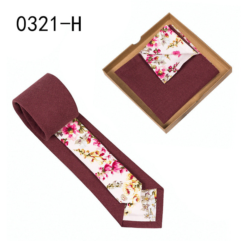 Floral Cotton Tie