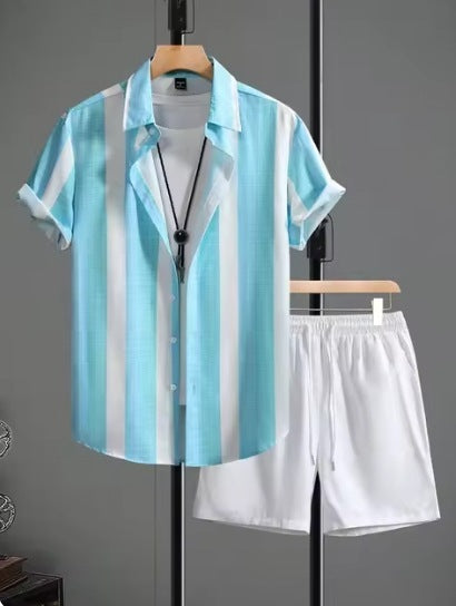Lapel Shirt Set