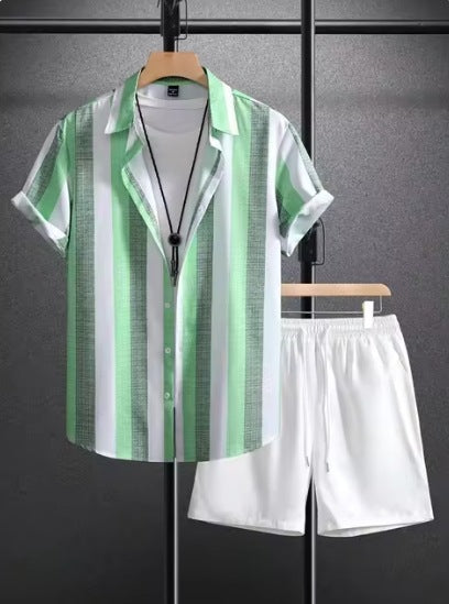 Lapel Shirt Set
