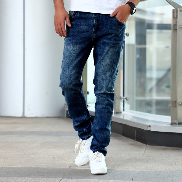 Blue Slim Fit Pants