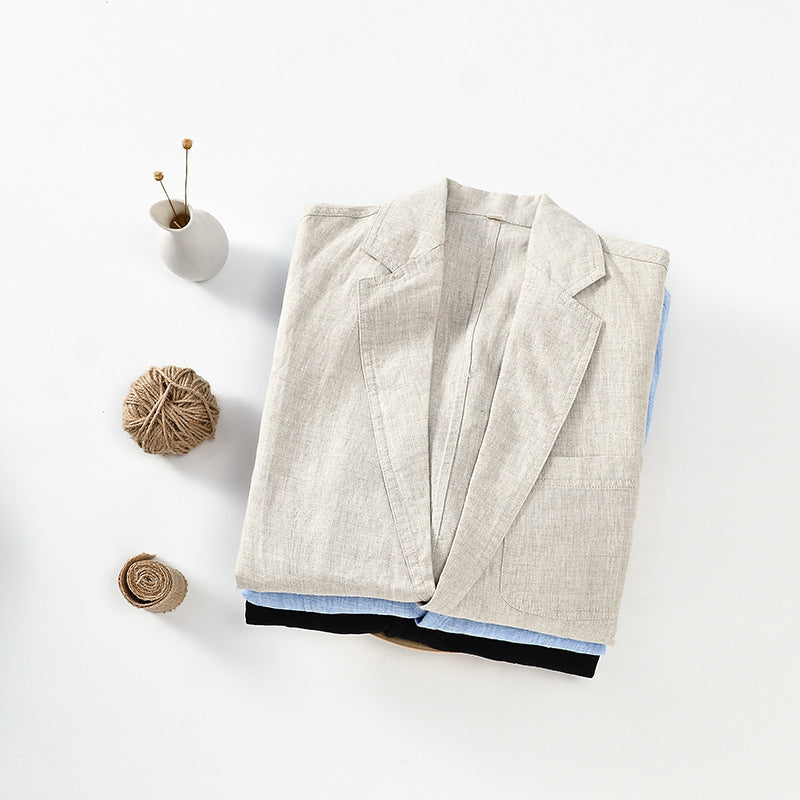 Linen Suit  Coat For Men