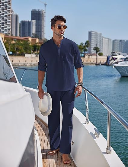 Solid Cotton Suit
