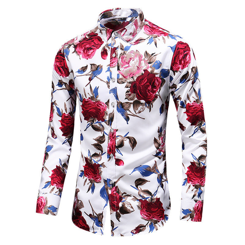 Lapel Print Shirt