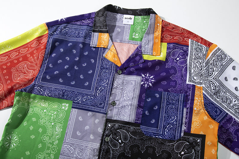 Cashew Flower Short Sleeve Shirt