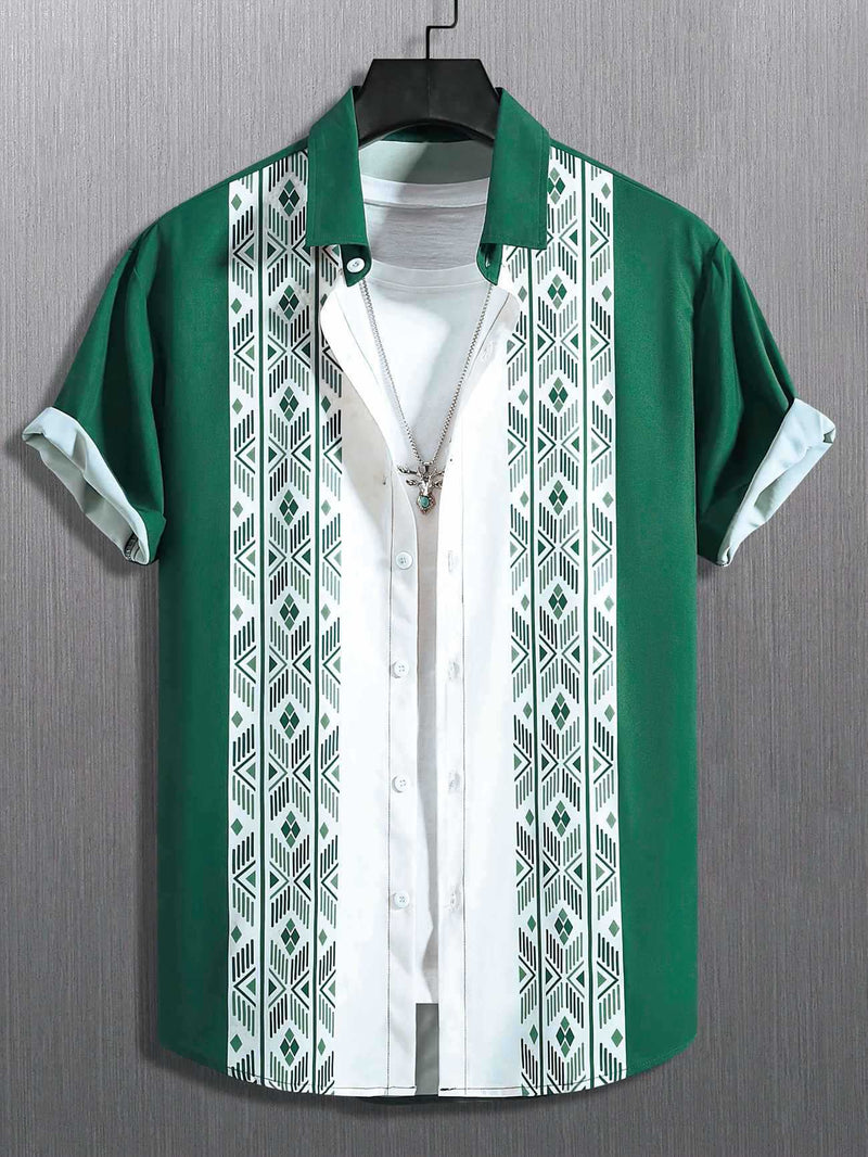 Contrast Color Shirt