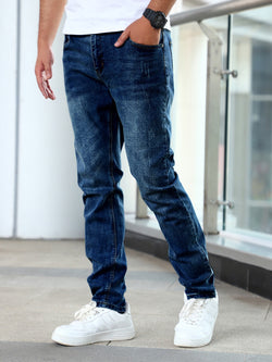 Blue Slim Fit Pants