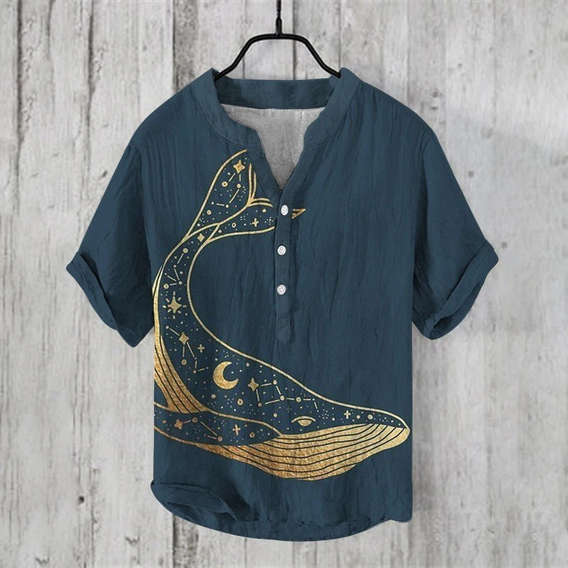 Printed V-Neck