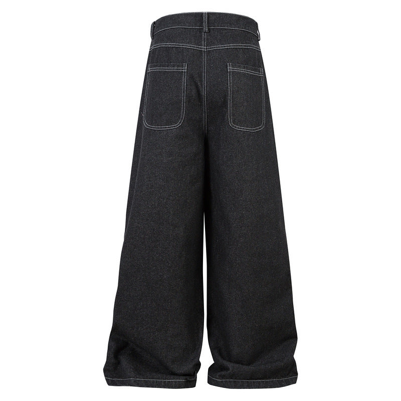 Pleated Work Denim
