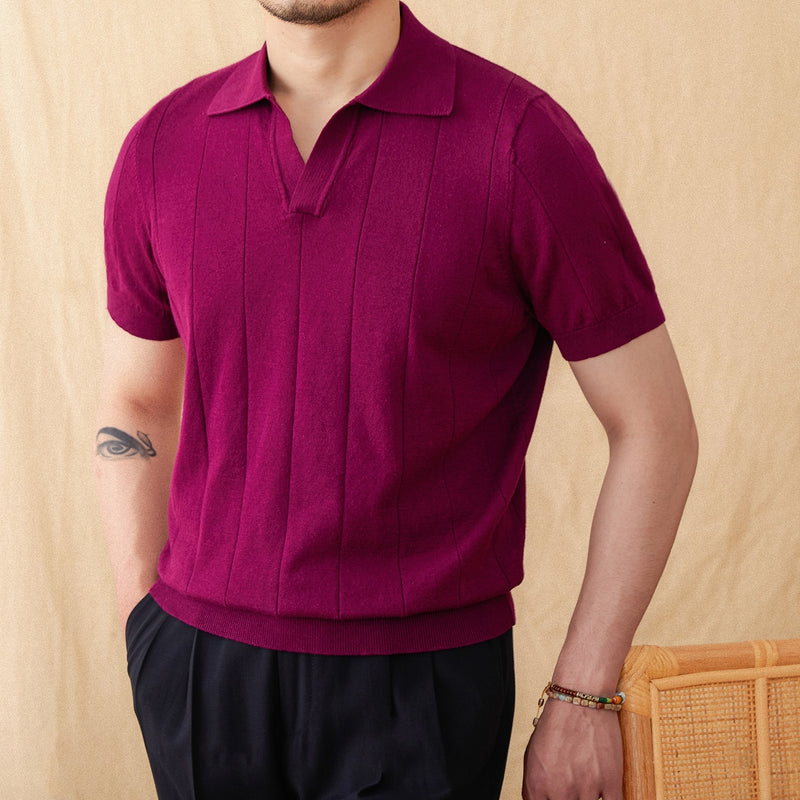 Striped Cotton Polo