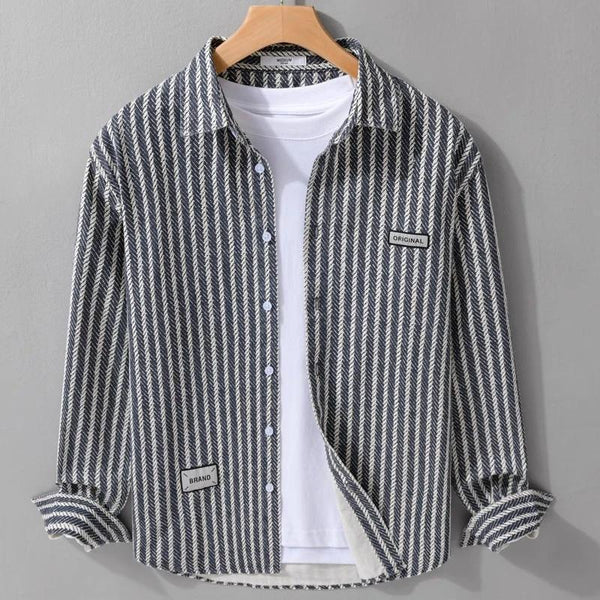 Striped Shirt Jacket